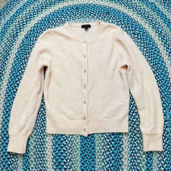 J Crew Alpaca Blend Ribbed Cardigan - Picture 2 of 6